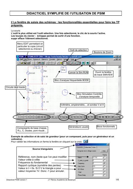 Didacticiel Symplifie De L Utilisation De Psim