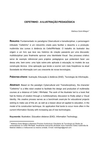 Bibliografia artigo cientifico