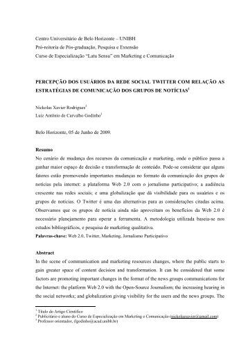 Bibliografia artigo cientifico