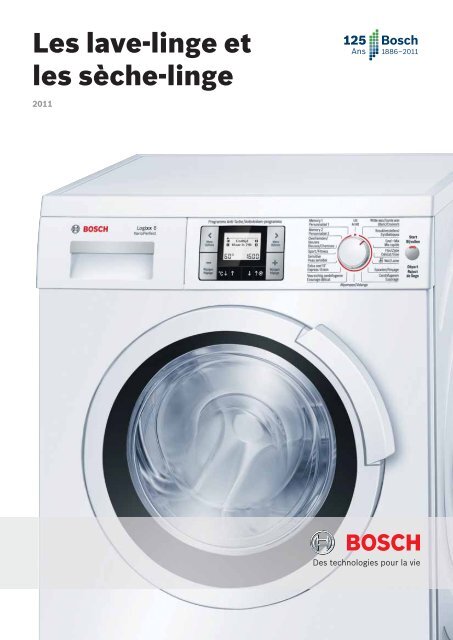 Les lave-linge et les sèche-linge - Bosch