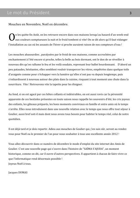 1 Page de garde S'Aima dec 2011 PDF - Les Amis de Goulier