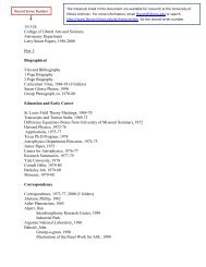 Download Box / Folder List - The University of Illinois Archives