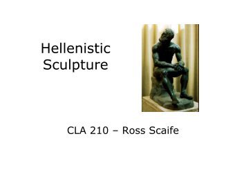 Hellenistic Sculpture