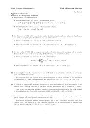 Math Systems?Combinatorics Week 3 Homework ... - Archives