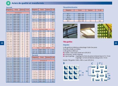 6 Aciers de qualité et transformés