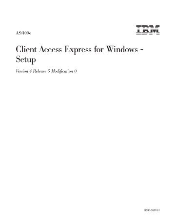 Client Access Express for Windows - Setup - FTP Directory Listing ...