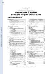 Phénomènes d'actance dans des langues caucasiques.