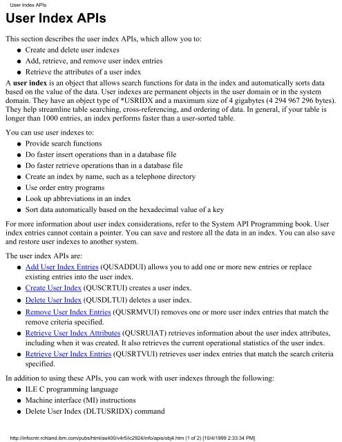 Data Queue APIs--Categories - FTP Directory Listing - IBM