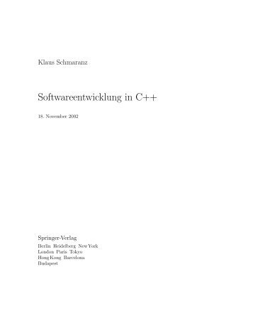 Softwareentwicklung in C++ - ASC