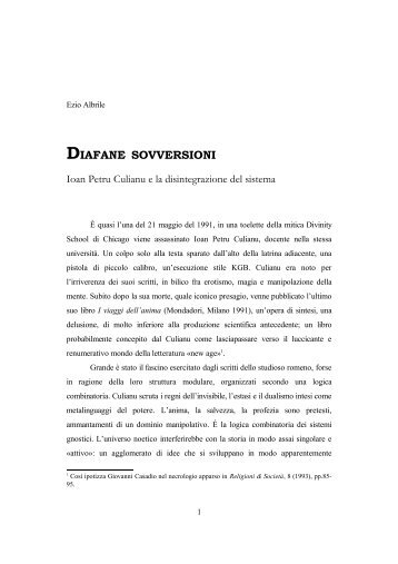 Diafane sovversioni - Archivi di Studi Indo-Mediterranei