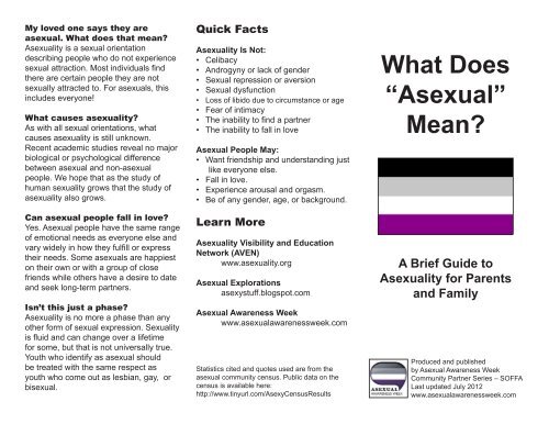 What Does Asexual Mean Asexual Awareness Week