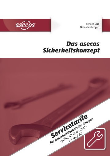 Service-Preisliste für DE/AT (PDF) - Asecos GmbH