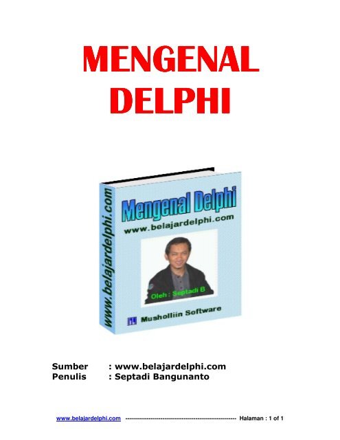 E-Book Mengenal Delphi