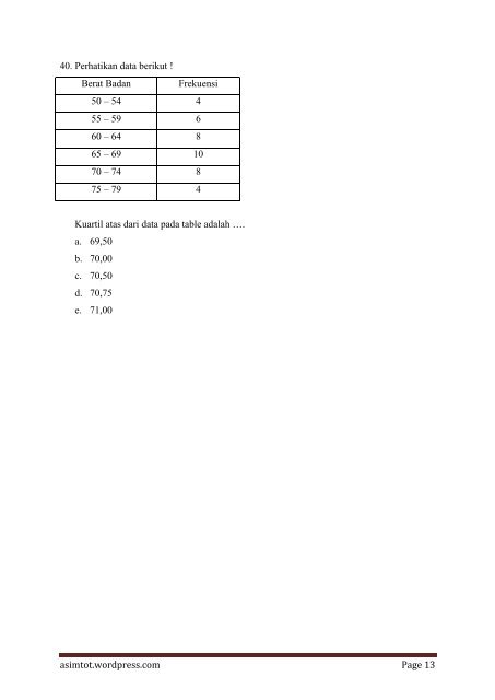 Soal-soal Try out 2 UAN SMA