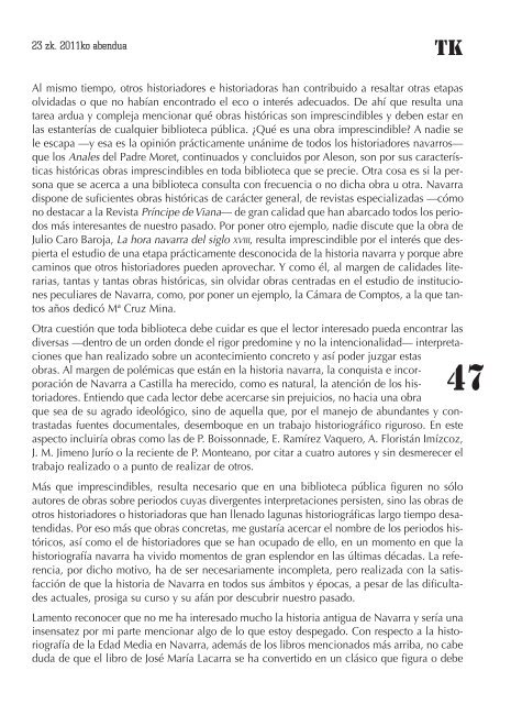 Número completo - Asociación Navarra de Bibliotecarios