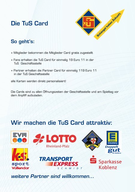 TuS Card - TuS Koblenz