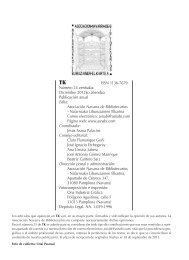 Número completo - Asociación Navarra de Bibliotecarios