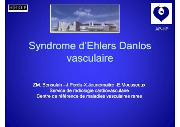 Document PDF syndrome d'Elhers Danlos vasculaire