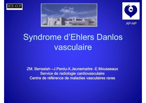 Document PDF syndrome d'Elhers Danlos vasculaire