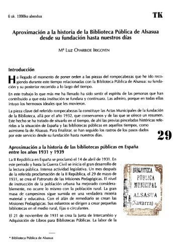 (- MUt~ICIP AL j.-:r!{" - Asociación Navarra de Bibliotecarios