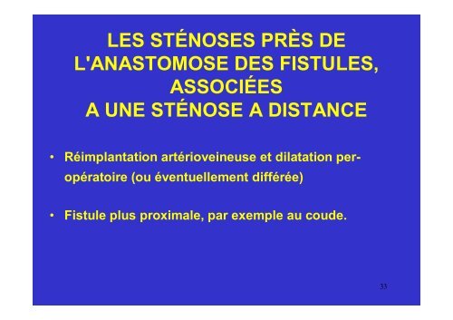 La sténose infranchissable - SFAV