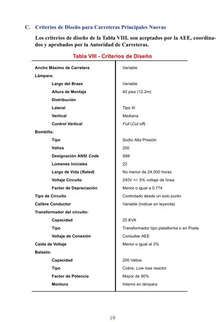 manual de normas de alumbrado público - Autoridad de Energía ...