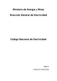codigo nacional de electricidad tomo iv - Ministerio de Energía y Minas