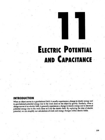 Electric Potential and Capacitance