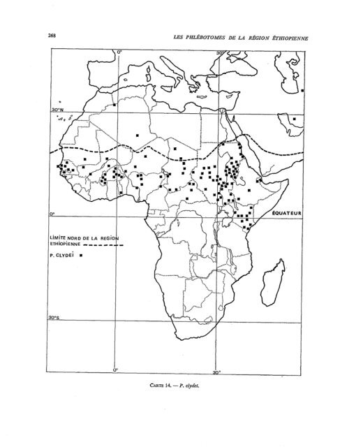 Les phlébotomes de la région éthiopienne (Diptera, Psychodidae)