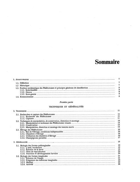 Les phlébotomes de la région éthiopienne (Diptera, Psychodidae)