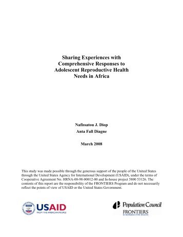 Sharing experiences with comprehensive responses to adolescent ...