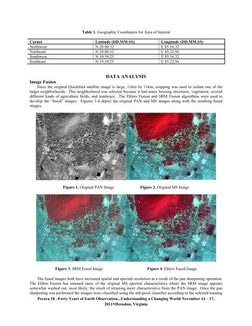 using image fusion and classification to profile a human ... - asprs