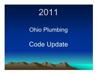 Ohio Plumbing Code Updates - American Society of Sanitary ...
