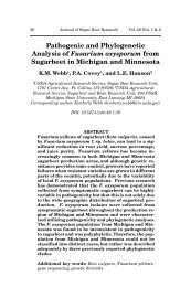 Pathogenic and Phylogenetic Analysis of Fusarium oxysporum ... - Vol