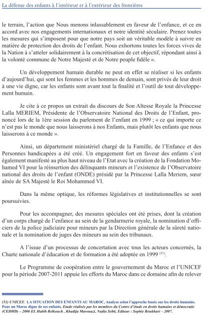 Les droits de l'enfant au Maroc