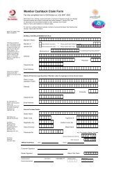 Member Cashback Claim Form