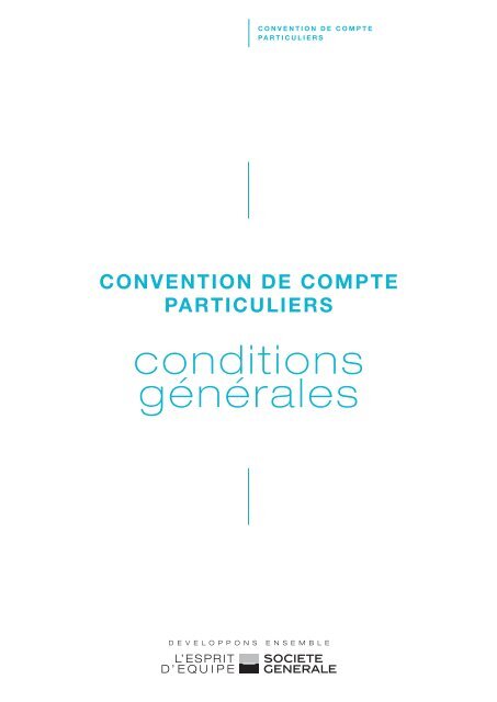 conditions générales - Société Générale