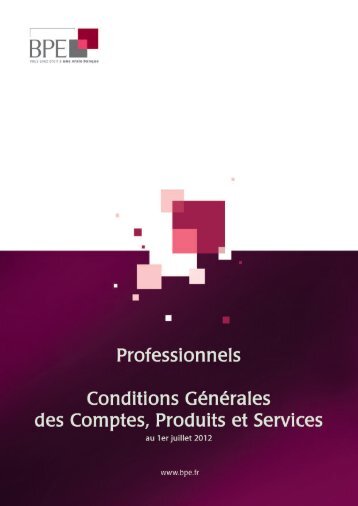 La Convention de Compte - BPE