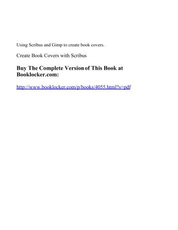 Create Book Covers with Scribus - The Book Locker