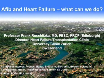 Professor Frank Ruschitzka, MD, FESC, FRCP