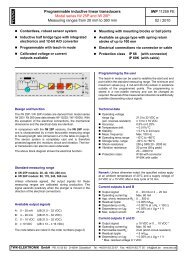 Model series IW 25P and IW 26P - TWK-ELEKTRONIK GmbH