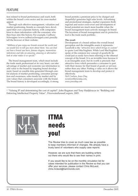 ITMA 322 APRIL 2005