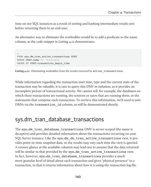 Performance Tuning with SQL Server Dynamic Management Views