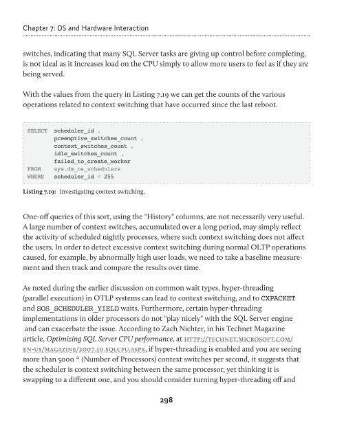 Performance Tuning with SQL Server Dynamic Management Views