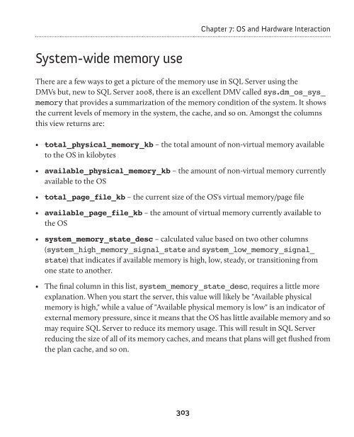 Performance Tuning with SQL Server Dynamic Management Views