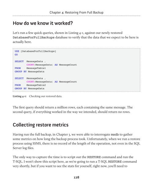 SQL Server Backup and Restore - Simple Talk