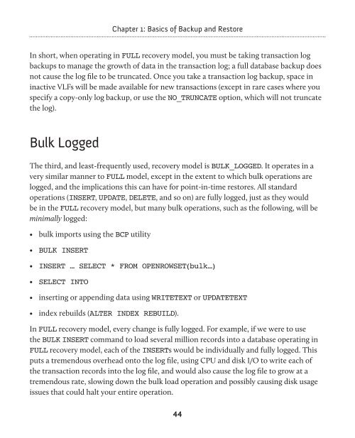 SQL Server Backup and Restore - Simple Talk