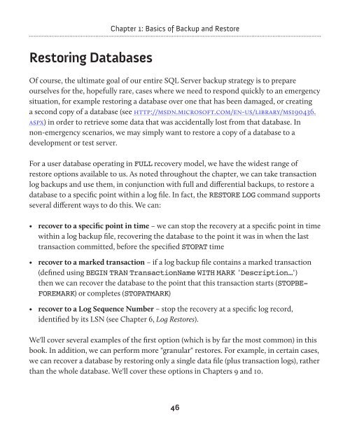 SQL Server Backup and Restore - Simple Talk