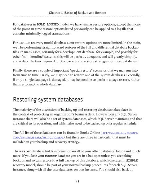 SQL Server Backup and Restore - Simple Talk