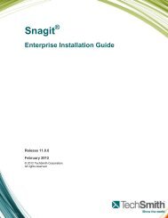 Enterprise Installation Guide - TechSmith